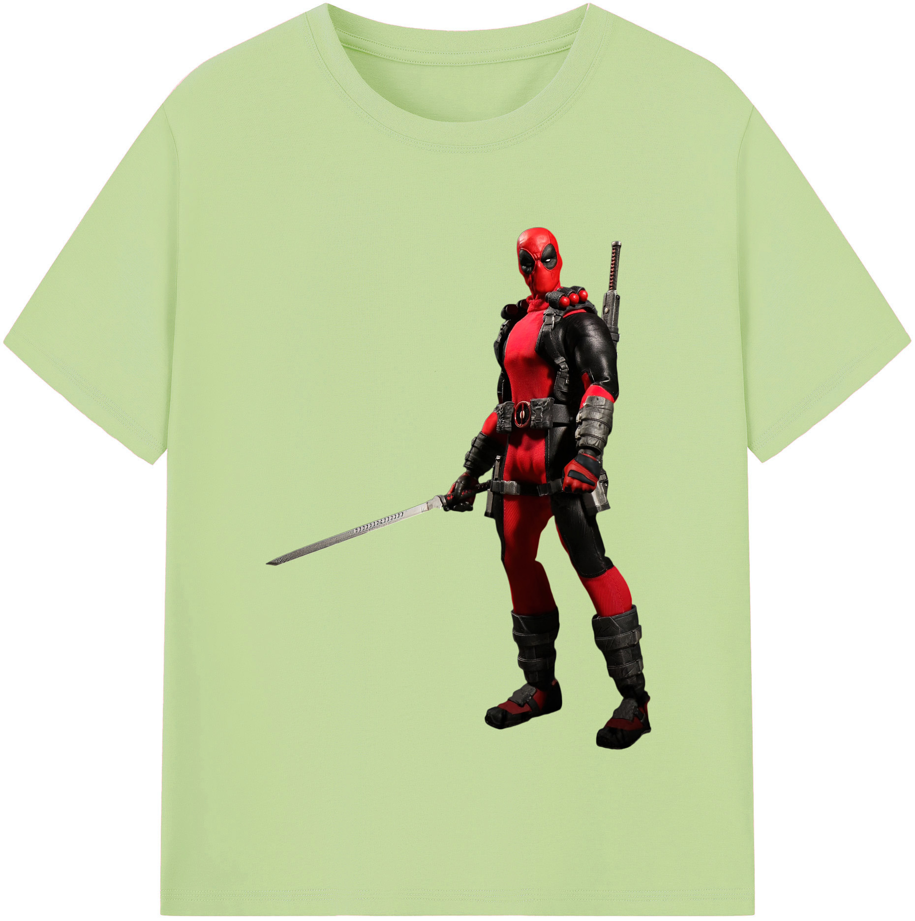 （画像用） Deadpool デッドプール 綿100％半袖Tシャツ（フロントプリント）